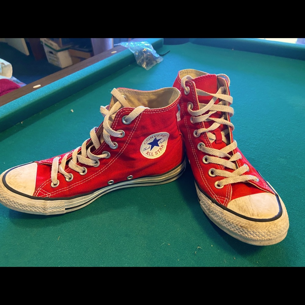 Red chuck taylors